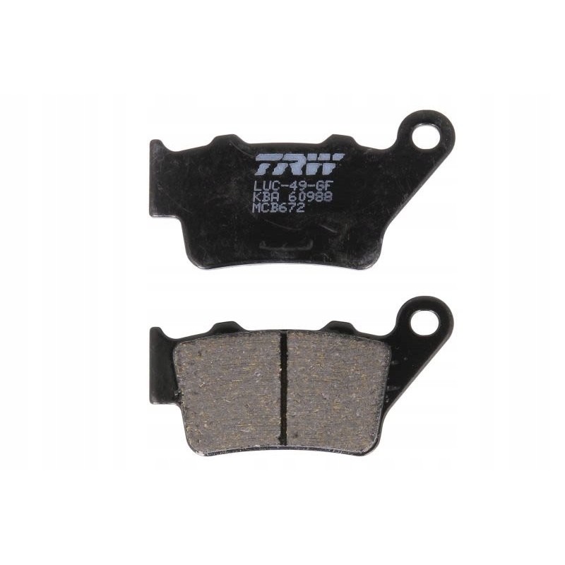 Brake pads front rear trw mcb672