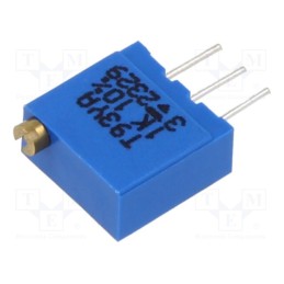 1 pcs x VISHAY - T93YA102KT20 - Potentiometer: mounting, multiturn, 1kΩ, 500mW, THT, ±10%, linear