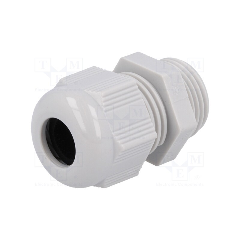 1 pcs x HELUKABEL - HT PG 11RAL7035 - Cable gland, PG11, IP68, polyamide, grey, HELUTOP HT-PG