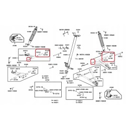 Kymco mxu 500 700 front swing arm repair kit