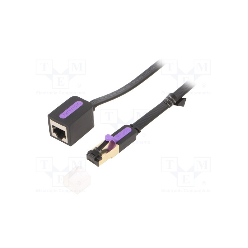 1 pcs x VENTION - ICBBH - Extender RJ45, F/UTP, 7, stranded, Cu, PVC, black, 2m, 30AWG