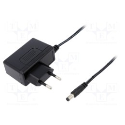 1 pcs x MEAN WELL - GSM12E07-P1J - Power supply: switched-mode, plug, 7.5VDC, 1.6A, 12W, Plug: EU, 82%