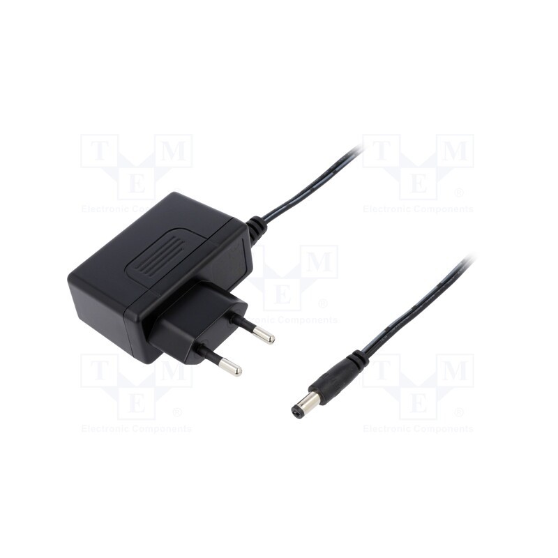 1 pcs x MEAN WELL - GSM12E07-P1J - Power supply: switched-mode, plug, 7.5VDC, 1.6A, 12W, Plug: EU, 82%