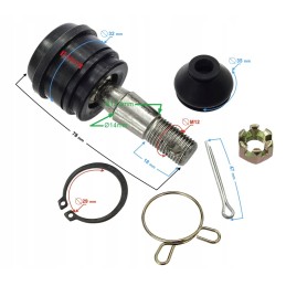 Swingarm pin quad atv bashan eagle 110 200 250