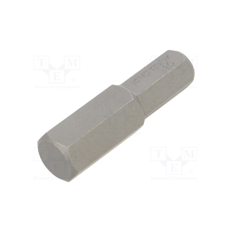 1 pcs x KING TONY - 183610H - Screwdriver bit, hex key, HEX 10mm, Overall len: 36mm