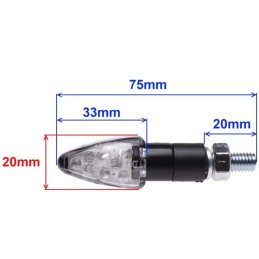 Turn signals quad atv micro led 8x m8 pair