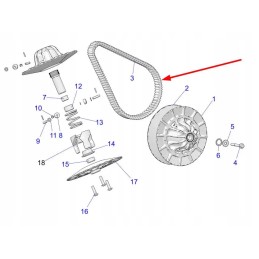 Polaris 3211186 Polaris RZR Ranger drive belt