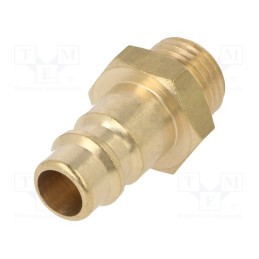 1 pcs x METABO - 7803009117 - Thread plug-in EURO, nipple, brass, Ext.thread: 1/4'