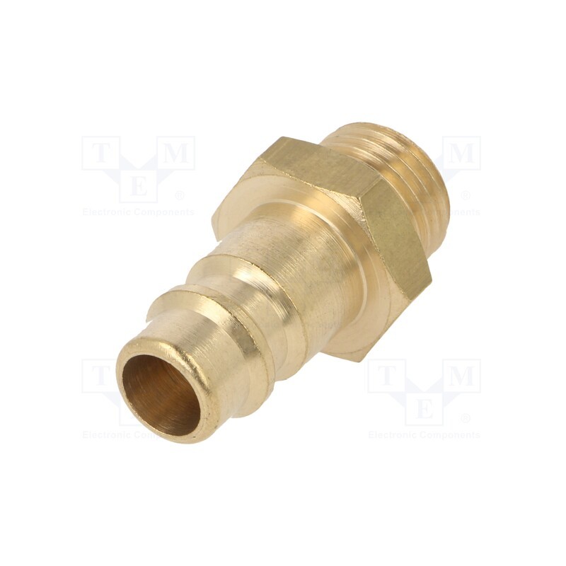 1 pcs x METABO - 7803009117 - Thread plug-in EURO, nipple, brass, Ext.thread: 1/4'