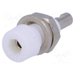 2 pcs x ELECTRO-PJP - 224-M5-I-WS - Socket, 2mm banana, 10A, white, soldering