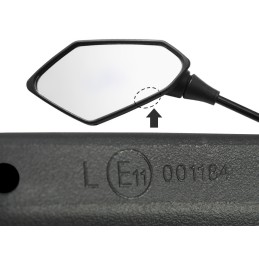 Mirrors panorama quad bashan atv m8 homologation