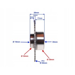 Bendix clutch, starter bendix, quad 110 125