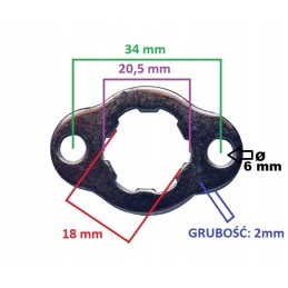 Sprocket protection for quad atv bashan 200 250