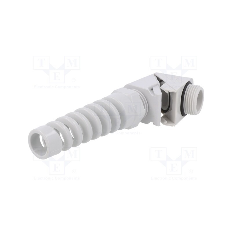 1 pcs x HUMMEL - 1.314.2000.50 - Cable gland, angular,with strain relief, M20, 1.5, IP68, grey