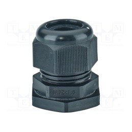 1 pcs x HENSEL - 36000197 - Cable gland, M32, 1.5, IP66,IP67, polyamide, black