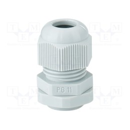 1 pcs x HENSEL - 3600074 - Cable gland, PG11, IP65, polyamide, light grey