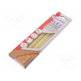 1 pcg x MEGATEC - BN1753 210 KART - Hot melt glue, Ø: 11mm, yellow, L: 200mm, Bonding: 3÷5s, 5pcs.