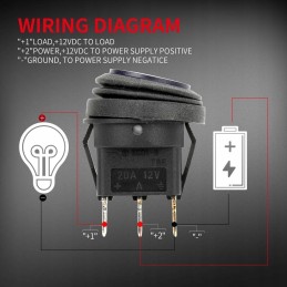 Switch universal switch 100 waterproof blue pr18101