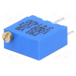 1 pcs x VISHAY - T93YB101KT20 - Potentiometer: mounting, multiturn, 100Ω, 500mW, THT, ±10%, linear