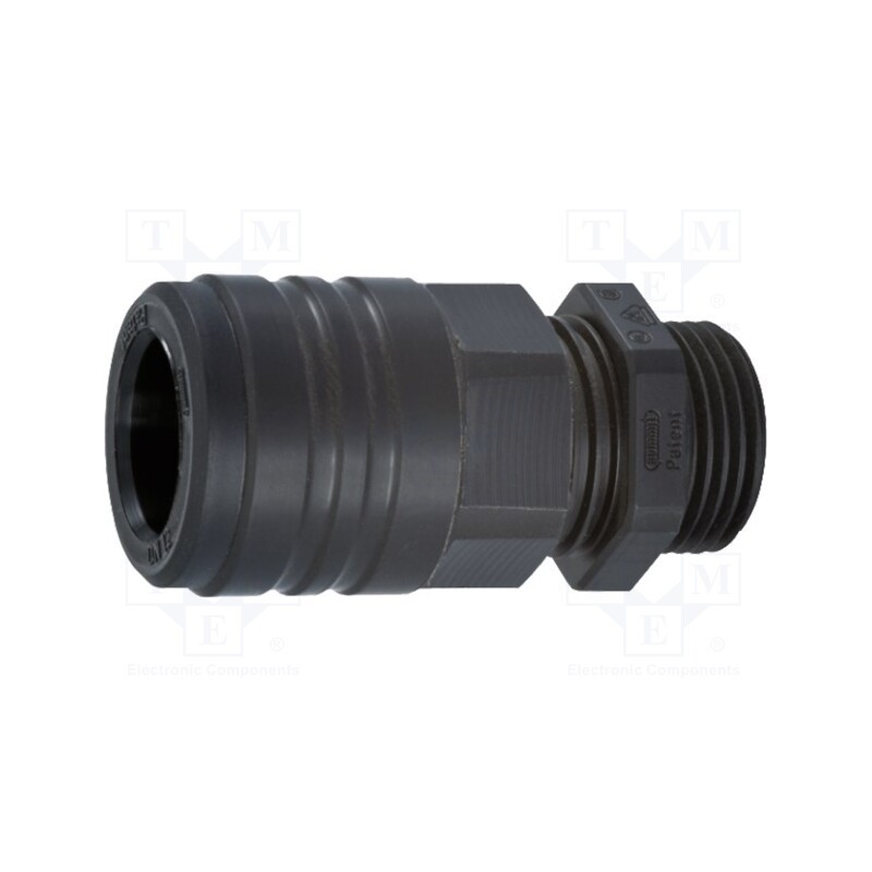 1 pcs x HUMMEL - 1.542.2517.51 - Straight terminal connector, Thread: metric,outside, polyamide