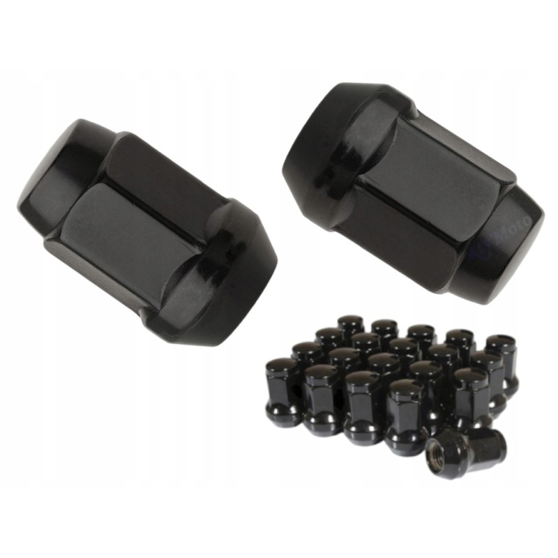 Black conical nut for wheels M10x1 25 with a 14 l 28 wrench