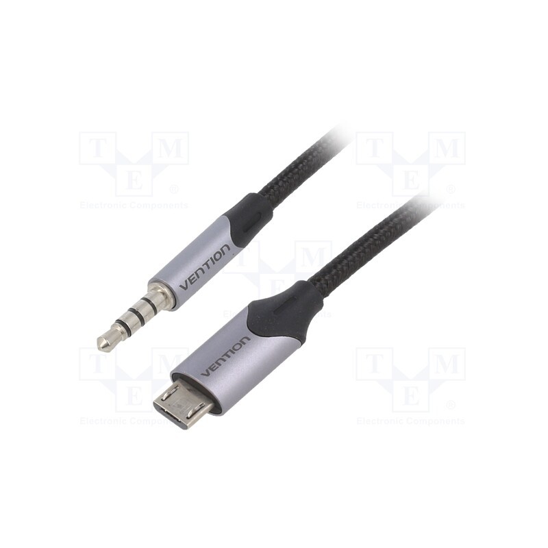 1 pcs x VENTION - BDGBH - Cable, Jack 3.5mm plug,USB B micro plug, nickel plated, 2m