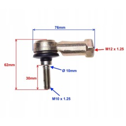 Chinese ATV right steering rod end in B2