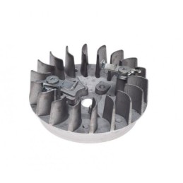 Magneto flywheel with fan for pocket