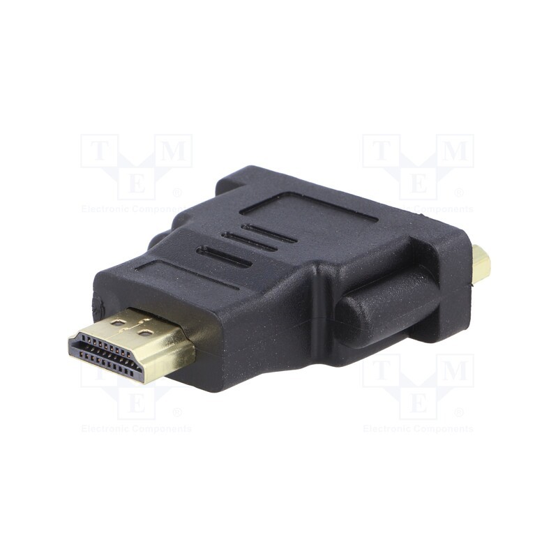 1 pcs x AKYGA - AK-AD-02 - Adapter, DVI-I (24+5) socket,HDMI plug, black
