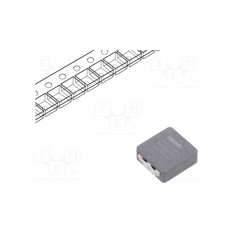1 pcs x PANASONIC - ETQP4M1R5KVC - Inductor: wire, SMD, 1.5uH, 24.3A, 4.9mΩ, ±20%, 10.7x10x4mm, ETQP4M