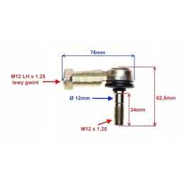 Quad atv 110 150 200 250 rod end