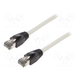 1 pcs x LOGILINK - CQ8022S - Patch cord, S/FTP, Cat 8.1, stranded, Cu, LSZH, grey, 0.5m, 26AWG