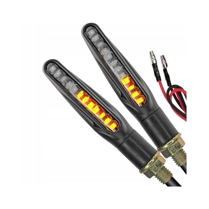 2x dynamic floating turn signals homologated