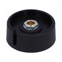 1 pcs x OKW - A3040069 - Knob, with pointer, polyamide, Øshaft: 6mm, Ø40x16mm, black