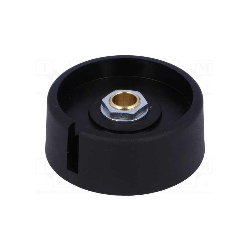 1 pcs x OKW - A3040069 - Knob, with pointer, polyamide, Øshaft: 6mm, Ø40x16mm, black