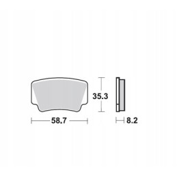 Prox rear brake pads ktm sx xc 505 525 08 11