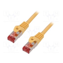 1 pcs x LOGILINK - CQ2047S - Patch cord, S/FTP, 6, stranded, Cu, LSZH, yellow, 1.5m, 27AWG