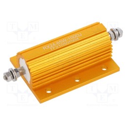 1 pcs x SR PASSIVES - AHP85W-100RJ - Resistor: wire-wound, with heatsink, 100Ω, 85W, ±5%, 50ppm/°C