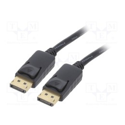 1 pcs x GEMBIRD - CC-DP-1M - Cable, DisplayPort 1.2,HDCP 1.3, DisplayPort plug,both sides