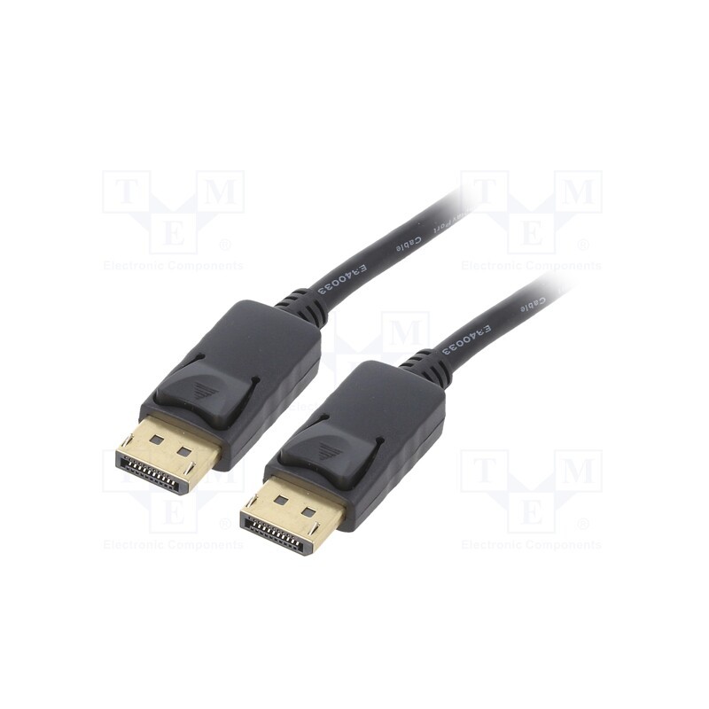 1 pcs x GEMBIRD - CC-DP-1M - Cable, DisplayPort 1.2,HDCP 1.3, DisplayPort plug,both sides