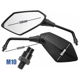 Large mirrors atv quad bashan loncin romet m10