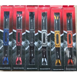 Aluminum, adjustable, black and orange ATV steering bar