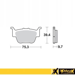 Prox brake pads kh373 honda trx 450r 04 14 rear