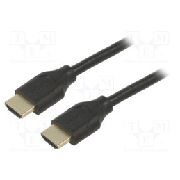 1 pcs x Goobay - 61638 - Cable, HDCP 2.2,HDMI 2.1, HDMI plug,both sides, PVC, 1m, black