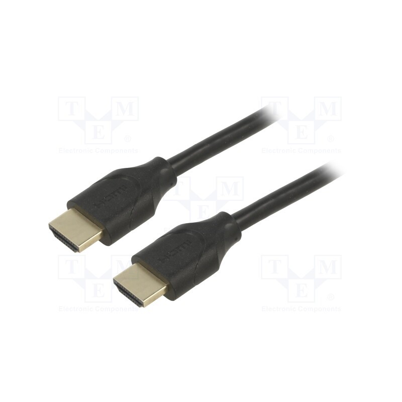 1 pcs x Goobay - 61638 - Cable, HDCP 2.2,HDMI 2.1, HDMI plug,both sides, PVC, 1m, black