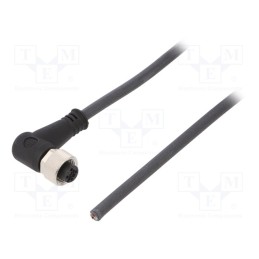 1 pcs x WEIDMu00dcLLER - SAIL-M12BW-5-5.0U - Connection lead, M12, PIN: 5, angled, 5m, plug, 125VAC, 4A, -25÷80°C