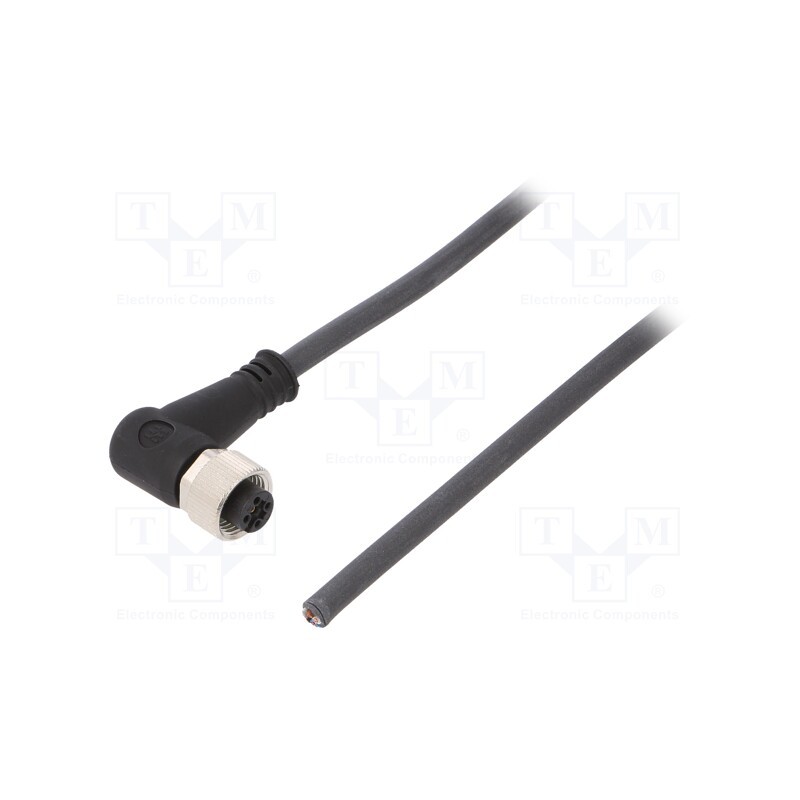 1 pcs x WEIDMu00dcLLER - SAIL-M12BW-5-5.0U - Connection lead, M12, PIN: 5, angled, 5m, plug, 125VAC, 4A, -25÷80°C