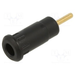 1 pcs x STu00c4UBLI - 65.9193-21 - Socket, 2mm banana, 10A, 29mm, black, soldered,on panel, insulated