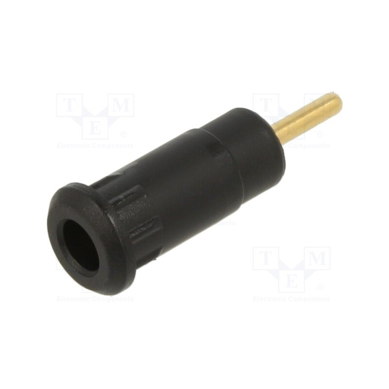 1 pcs x STu00c4UBLI - 65.9193-21 - Socket, 2mm banana, 10A, 29mm, black, soldered,on panel, insulated