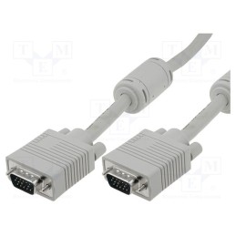 1 pcs x DIGITUS - AK-310103-030-E - Cable, D-Sub 15pin HD plug,both sides, grey, 3m